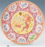 Lg. Chinese Famille Rose Charger, 20th century.