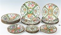Chinese Export Rose Medallion Porcelain, 20 pcs.