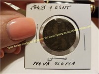 1864 1 CENT NOVA SCOTIA COIN