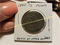 1952 1/2 PENNY BANK OF UPPER CANADA