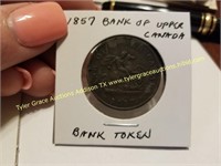 1857 BANK OF UPPER CANADA BANK TOKEN COIN