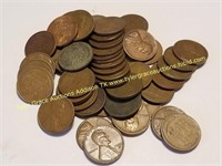 50CT 1 ROLL WHEAT PENNIES MISC.