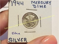 1944 SILVER MERCURY DIME COIN