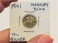 1941 SILVER MERCURY DIME COIN