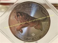 2016 $5 CANADA TIGER BULLION COIN