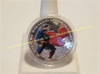 1OZ COLORIZED CANADIAN SILVER SUPERMAN COIN