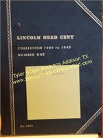 LINCOLN CENT BOOK 1909-1940 PARTIAL BOOK