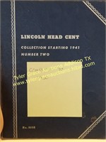 1941 LINCOLN HEAD CENT BOOK TO 1960