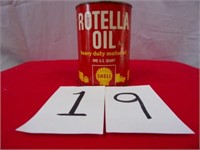 SHELL ROTELLA OIL CAN UNOPENED