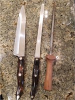 Cutgo Kitchen Knife Pair and Sharpener