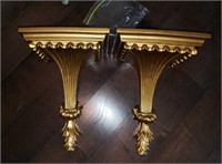 Pair of Gold tone Wall Sconces