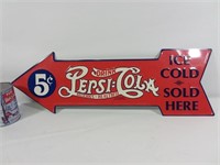 Affiche en métal Pepsi-Cola (repro)