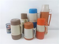 6 contenants Thermos vintages