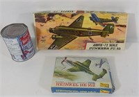 2 maquettes à coller d'avion militaires WWII