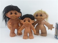 3 poupées Trolls Thomas Bam dolls