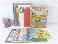 12 livres pour enfants dont Charlie Brown