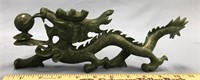 Beautiful 3 dimensional carved jade Chinese dragon