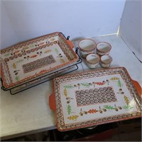 Temptations Stoneware Baking Dish with lids