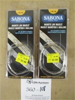 2 Sabona Magnetic Link Bracelets