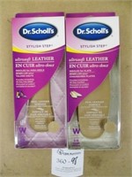 2 Pair Dr.Scholl's Ultrasoft Leather Insoles Women