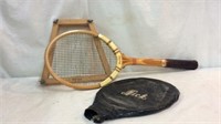 Vintage Dunlop Tennis Racket with Cover K14A