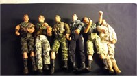 GI Joe Lot of 6 Full Size Figurines U12C