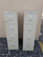 2 Vertical Filing Cabinets X4C
