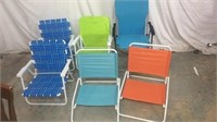 6 Beach Chairs Y13B
