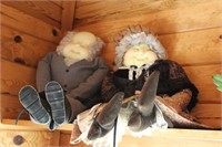Handmade Granny and Grampa dolls