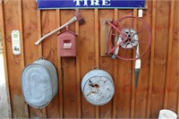 Fire Hose reel, Fire axe, Fire Alarm Box, etc