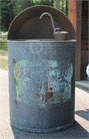 Vintage Service Station Oil Barrel with pump