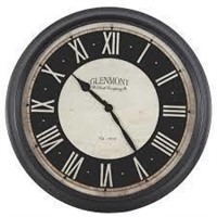 Large Black and Cream Wall Clock
