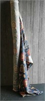 Bolt of Floral Upholstery Fabric