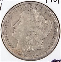 Coin 1901 Morgan Silver Dollar VG Key Date