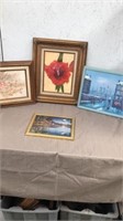 4 framed art picture