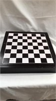 Chess board with pieces