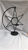 15” outside sun candle decor