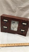 9”x14” file Box with picture frame super cute