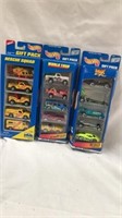 Hot wheels five pack of various themed