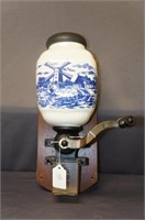 Antique Porcelain Wall Mount Coffee Grinder
