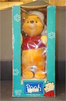 Winnie the pooh animated christmas figure