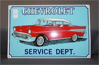 Chevrolet advertising sign