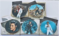 5 Elvis Collector Plates Boxed w COAs