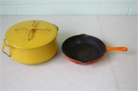 Enamelware Frying Pan & Pot