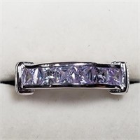 $160 Silver CZ Ring (Size 6)