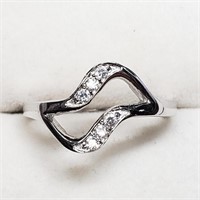 $100 Silver CZ Ring (Size 6.5)