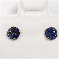 $200 14 KT Gold Sapphire Earrings