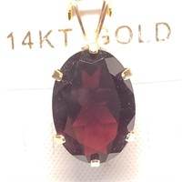 $400 14 KT Gold Gemstone (10x14mm) Pendat (Made in