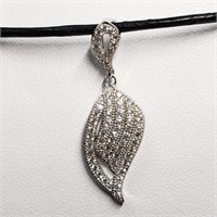 $100 Silver CZ Pendant Necklace