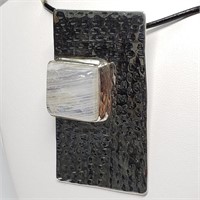 $600 Silver Moonstone Pendant Necklace (app 23g)
